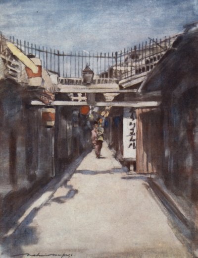 De Straat met de Galerij door Mortimer Ludington Menpes